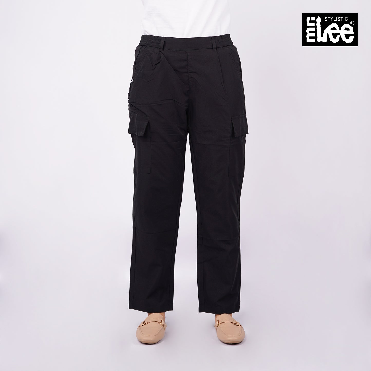 Stylistic Mr. Lee Ladies Basic Non-Denim Cargo Pants 162331-U (Black)