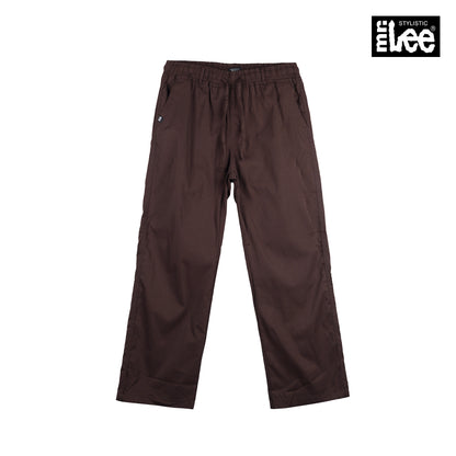 Stylistic Mr. Lee Ladies Basic Non-Denim Drawstring Pants 159913 (Choco Brown)