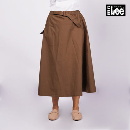 Stylistic Mr. Lee Ladies Basic Non-Denim Skirt 159891 (Taupe)