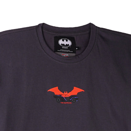 Petrol x Batman Men's Basic Tees Slim Fitting CVC Jersey Fabric 159877 (Charcoal)