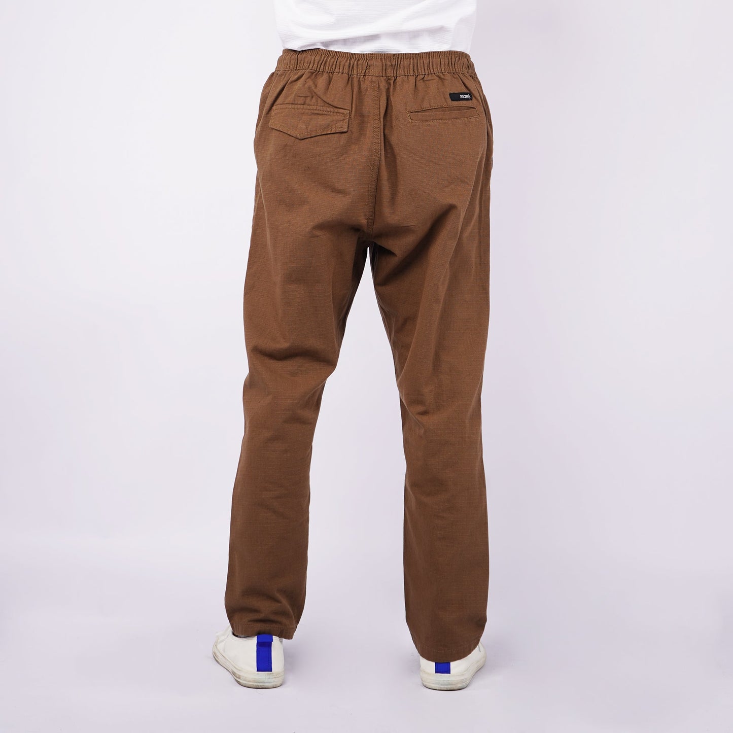 Petrol Men's Basic Non-Denim Trouser Pants Mid-Waist 155067 (Brown)