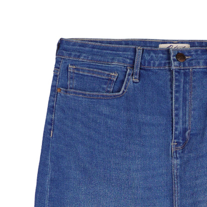 Petrol Ladies Basic Denim Skirt Mid-Waist Extreme with Detail 157819 (Light Shade)