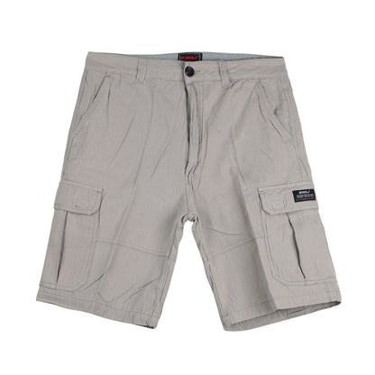 RRJ Men's Basic Cargo Short Regular Fitting Mid-Rise 122648 (Light Gray)