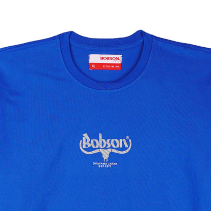 Bobson Japanese Men's Basic Tees Slim Fit 158966-U (Princess Blue)