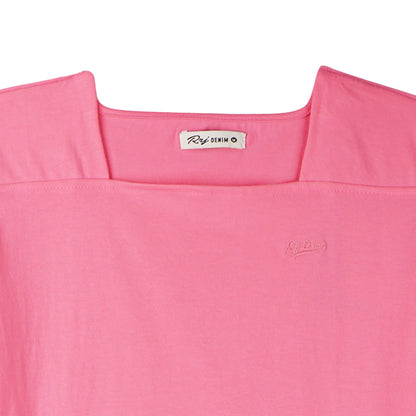 RRJ Ladies Basic Tees Regular Fitting CVC Jersey Fabric 144210-U (Pink)