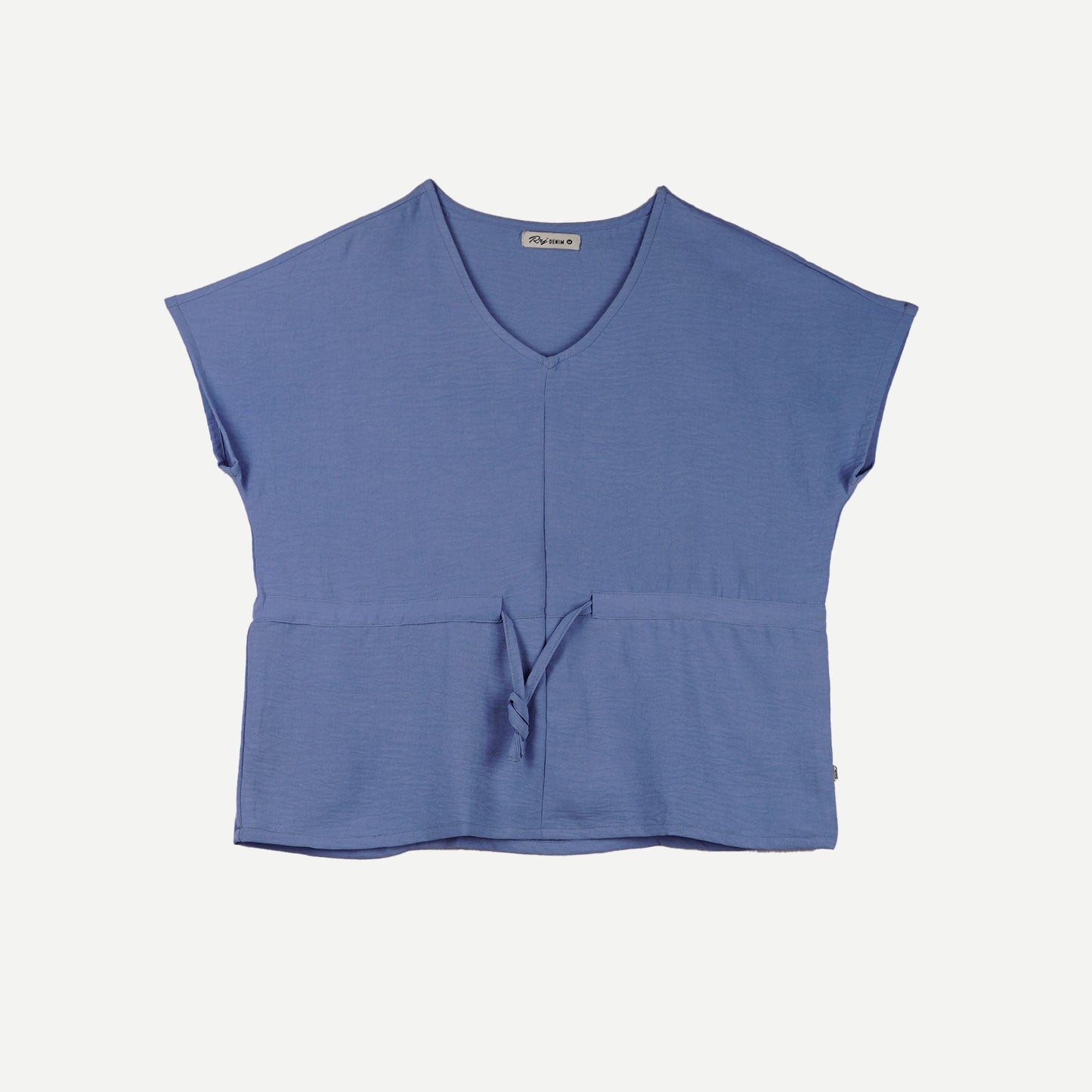 RRJ Ladies Basic Woven Regular Fitting Special Fabric 141254 (Blue)