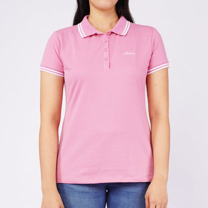 Bobson Japanese Ladies Basic Collared Shirt Missed Lycra Fabric Regular Fit 126449 (Polignac)