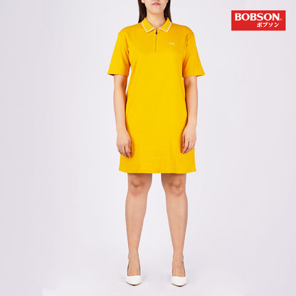 Bobson Japanese Ladies Basic Dress Relaxed Fit 135023 (Yellow Gold)