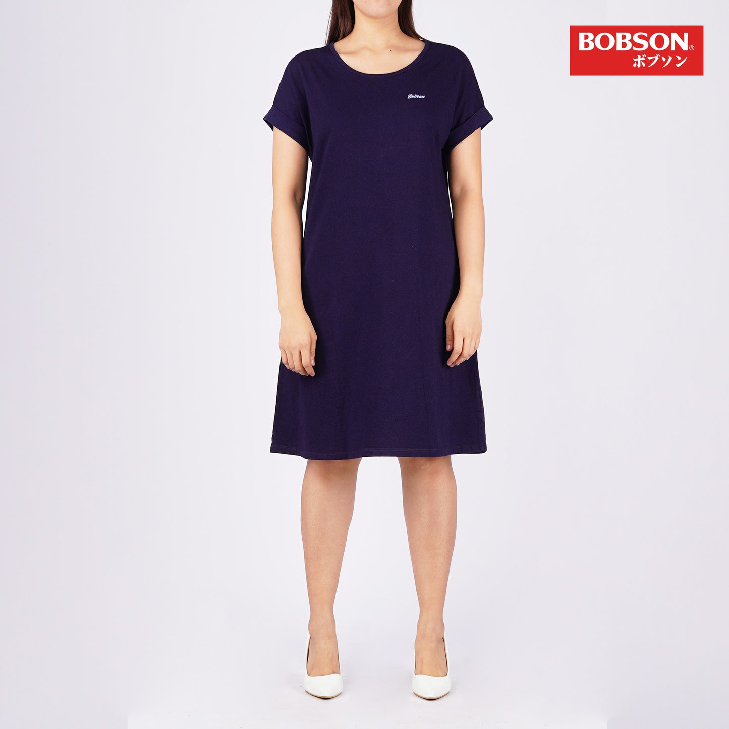 Bobson Japanese Ladies Basic Dress Relaxed Fit 139728 (Raw Wash)