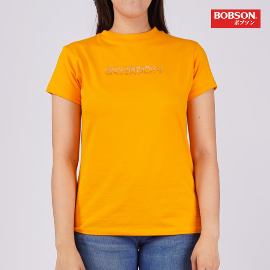 Bobson Japanese Ladies Basic Tees Regular Fit 158175 (Dark Cheddar)