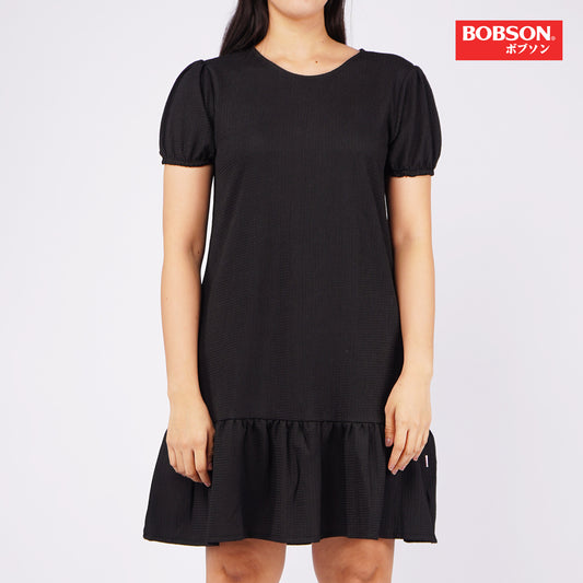 Bobson Japanese Ladies Basic Dress Regular Fit 160662 (Black)