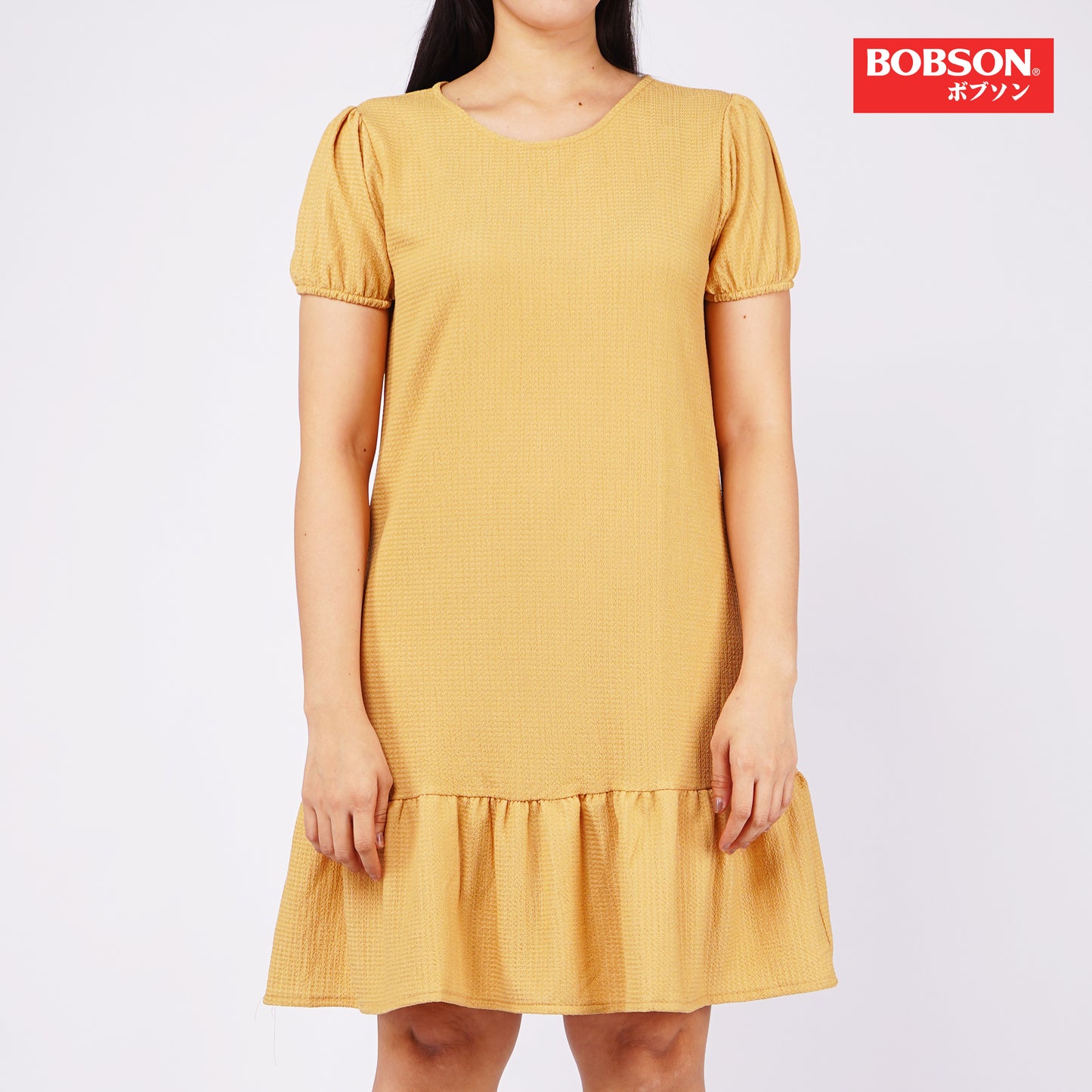 Bobson Japanese Ladies Basic Dress Regular Fit 160662 (Light Brown)