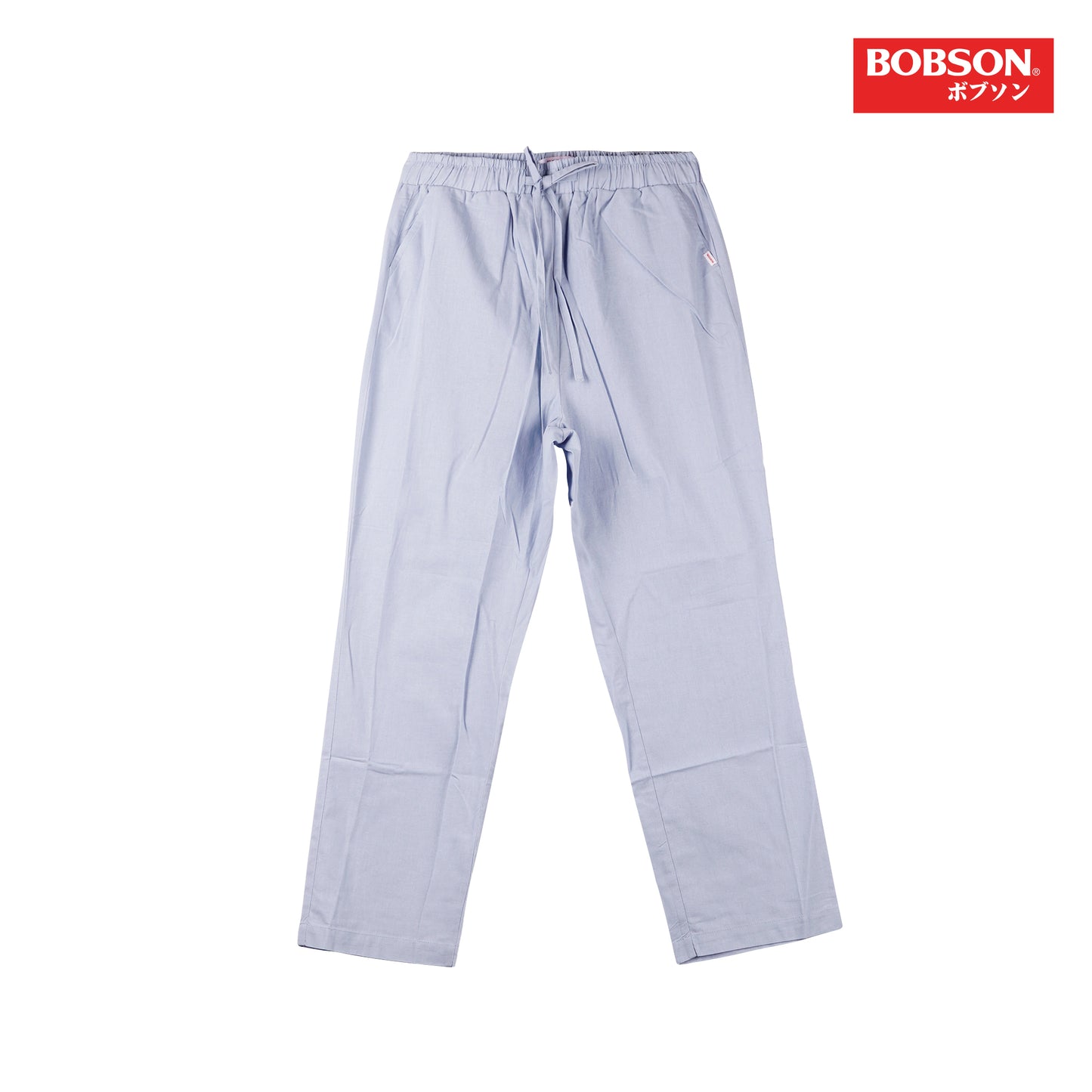 Bobson Japanese Ladies Basic Non-Denim Drawstring Pants 156595 (Blue)