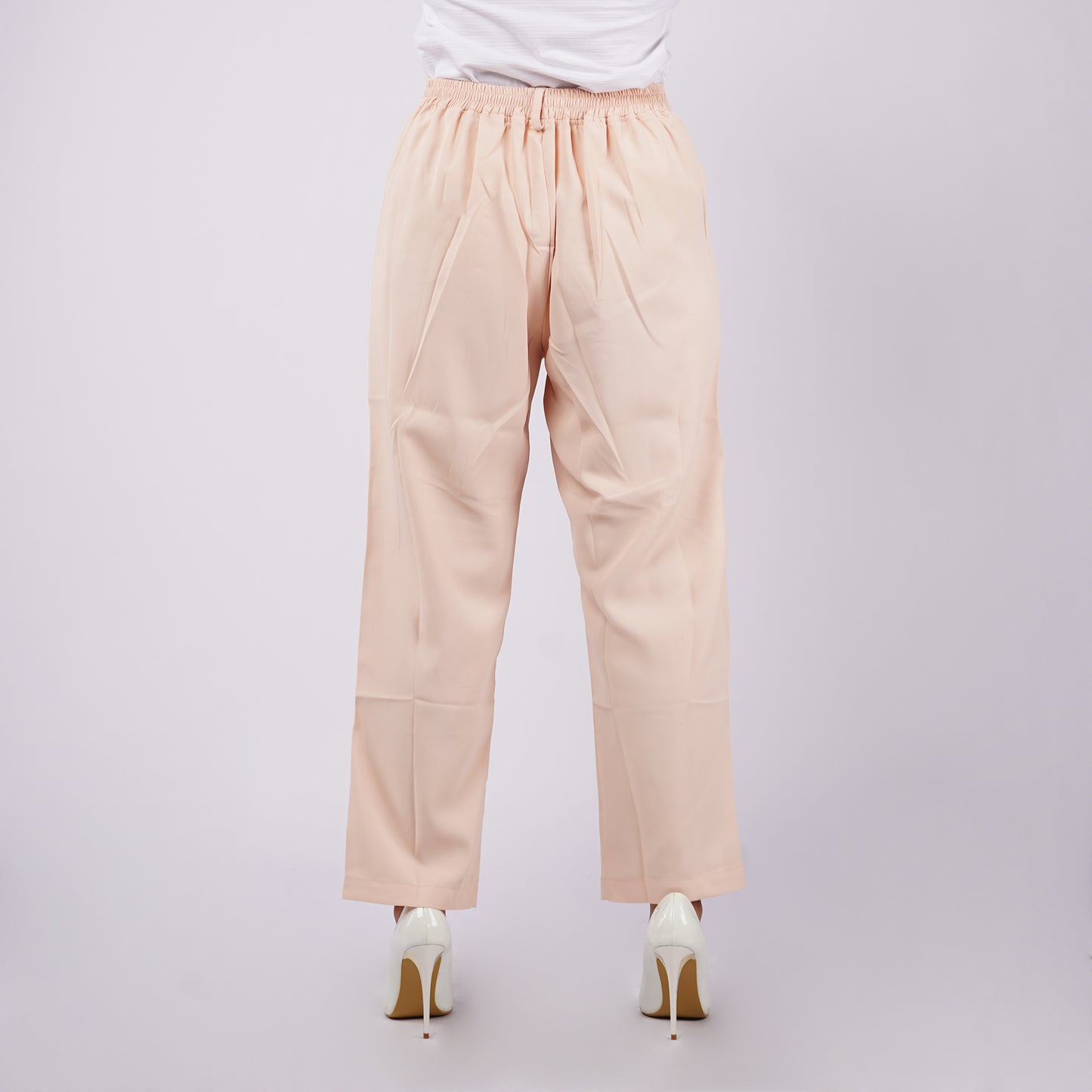 Bobson Japanese Ladies Basic Non-Denim Colored Pants 161229 (Coral)