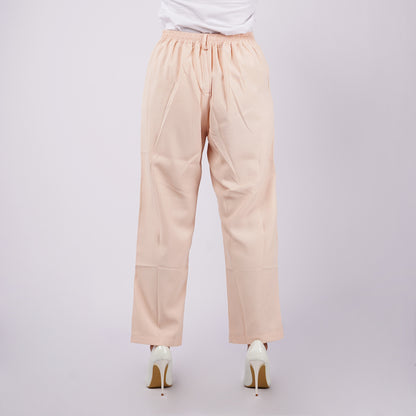 Bobson Japanese Ladies Basic Non-Denim Colored Pants 161229 (Coral)