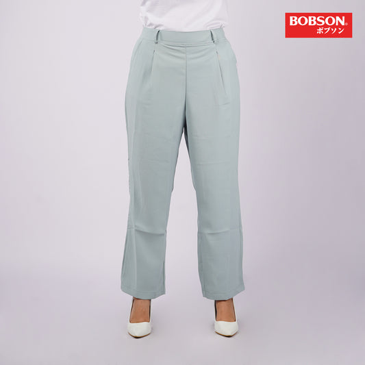 Bobson Japanese Ladies Basic Non-Denim Colored Pants 161229 (Light Green)