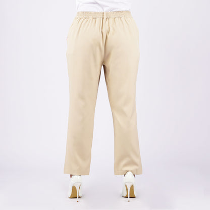 Bobson Japanese Ladies Basic Colored Pants 161157-U (Tan)