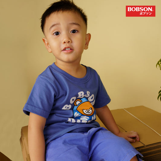 Bobson Japanese Children's Wear Basic Tees Regular Fit 159666-U (Light Blue)