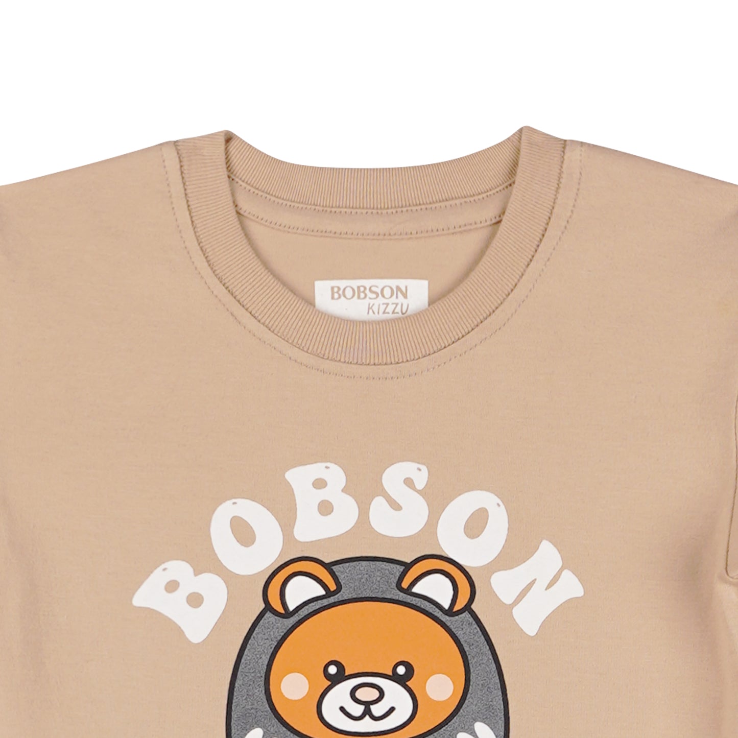 Bobson Japanese Children's Wear Basic Tees Regular Fit 159666-U (Light Brown)