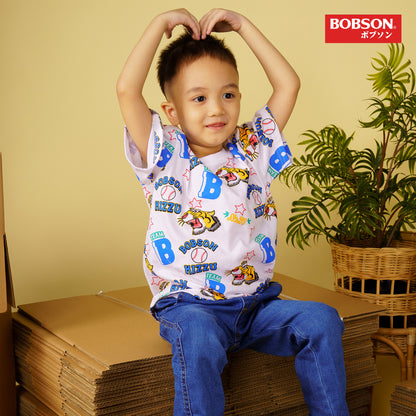 Bobson Japanese Children's Wear Boy's Basic Tees Regular Fit 163714-U (White)