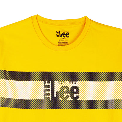 Stylistic Mr. Lee Men's Basic Tees Semi Body Fit 158017-U (Artisan Gold)