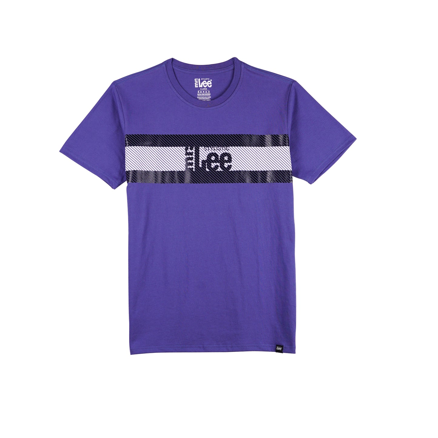 Stylistic Mr. Lee Men's Basic Tees Semi Body Fit 158017-U (Indigo)