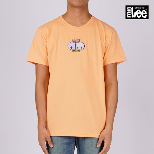 Stylistic Mr. Lee Men's Basic Tees Semi Body Fit 163495-U (Light Orange)