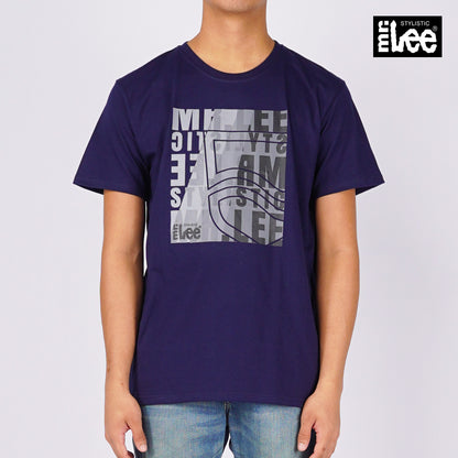 Stylistic Mr. Lee Men's Basic Tees Semi Body Fit 151420-U (Navy)