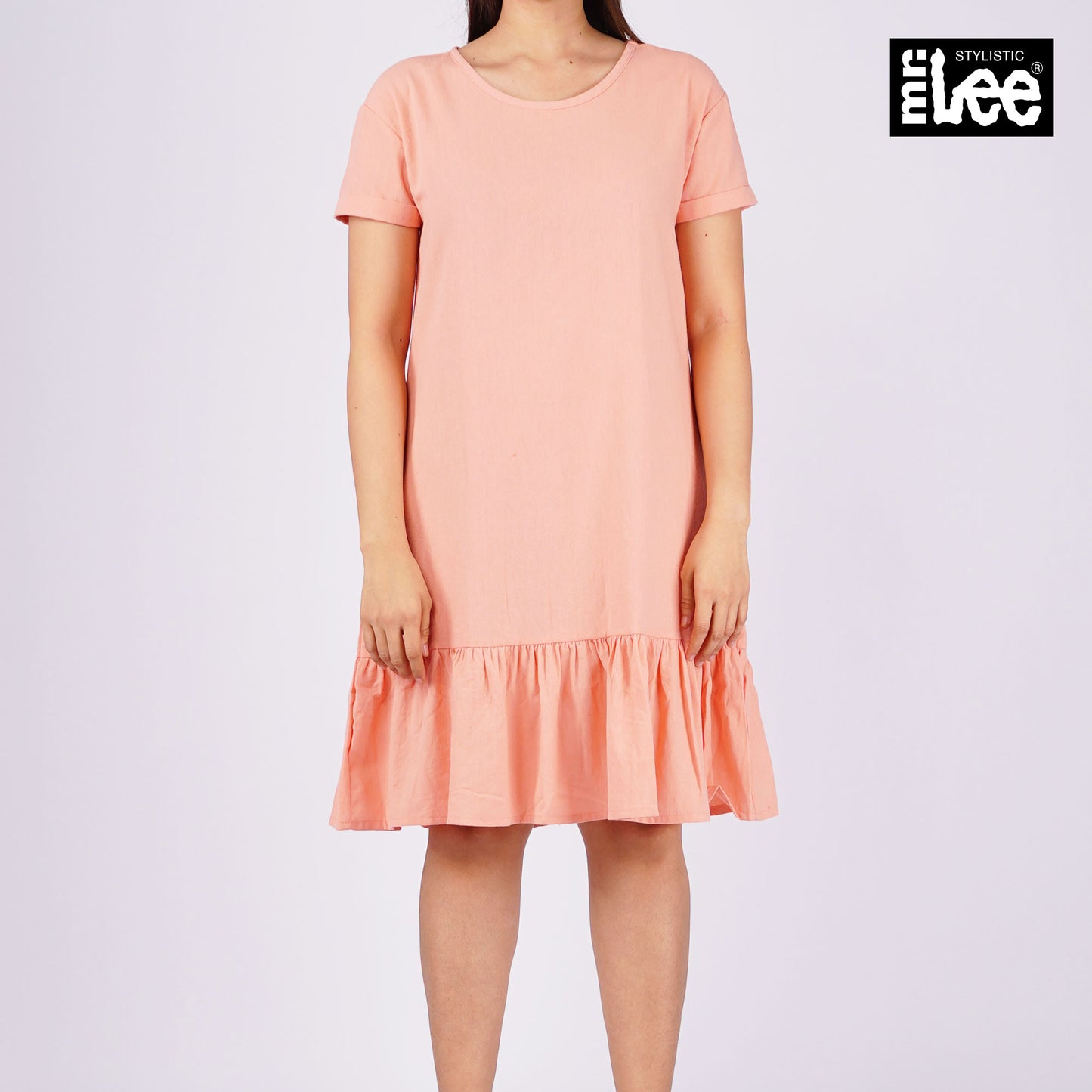 Stylistic Mr. Lee Ladies Basic Dress Regular Fit 166109 (Peach)