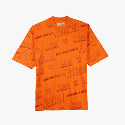 Petrol Men's Basic Tees Oversized Fitting CVC Jersey Fabric 154549 (Pot Orange)