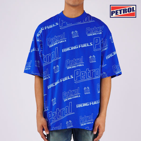 Petrol Men's Basic Tees Oversized Fitting CVC Jersey Fabric 154549 (True Blue)