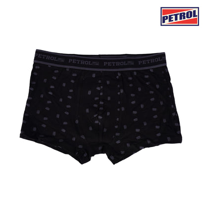 Petrol Men's Basic Innerwear Boxer Brief Cotton Stretch Fabric 114211 (Black)