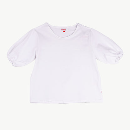 Bobson Japanese Ladies Basic Tees Crop Fit 162667 (White)