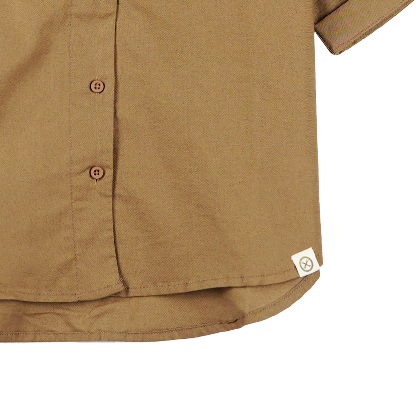 Petrol Ladies Basic Woven Regular Fitting Linen Fabric 161292 (Khaki)