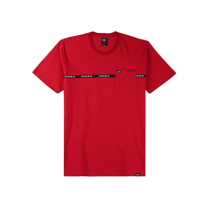 Stylistic Mr. Lee Men's Basic Tees Semi Body Fit 122493 (Red)