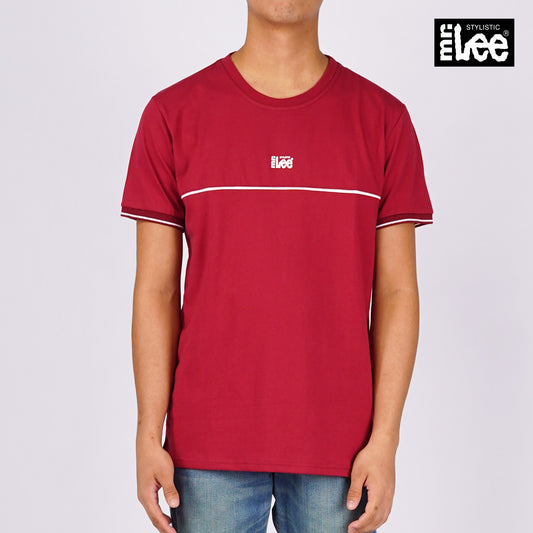 Stylistic Mr. Lee Men's Basic Tees Semi body Fit 162291-U (Maroon)