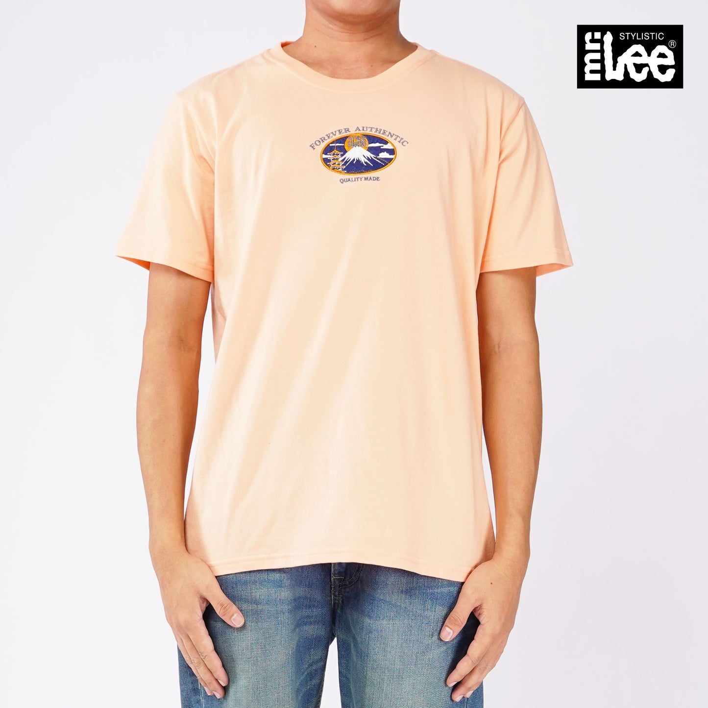 Stylistic Mr. Lee Men's Basic Tees Semi body Fit 163752-U (Praire Sunset)