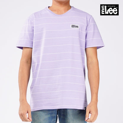 Stylistic Mr. Lee Men's Basic Tees Semi body Fit 116473 (Purple)