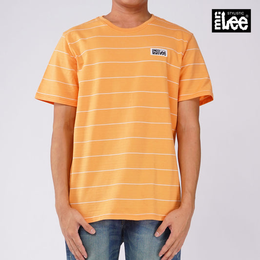 Stylistic Mr. Lee Men's Basic Tees Semi body Fit 116473 (Orange)