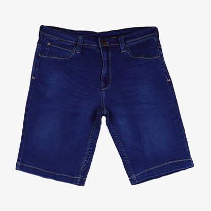 Stylistic Mr. Lee Men's Basic Denim Tapered Short Mid Waist 162879 (Medium Shade)