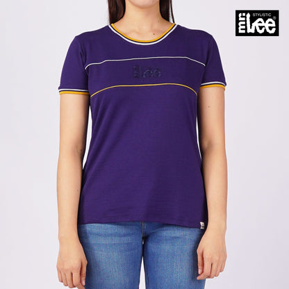 Stylistic Mr. Lee Ladies Basic Tees Missed Lycra Fabric Regular Fit 102313 (Blue)