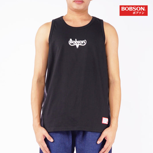 Bobson Japanese Men's Basic Tank Top Slim Fit 125558 (Black)