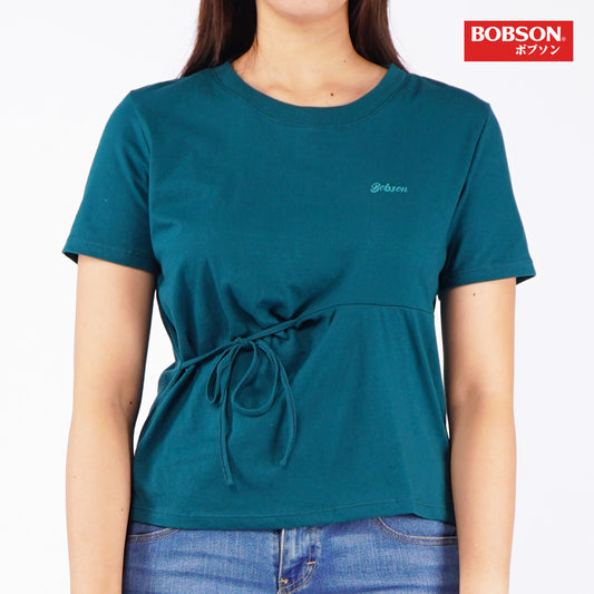 Bobson Japanese Ladies Basic Tees Boxy Fit 161617-U (Teal)