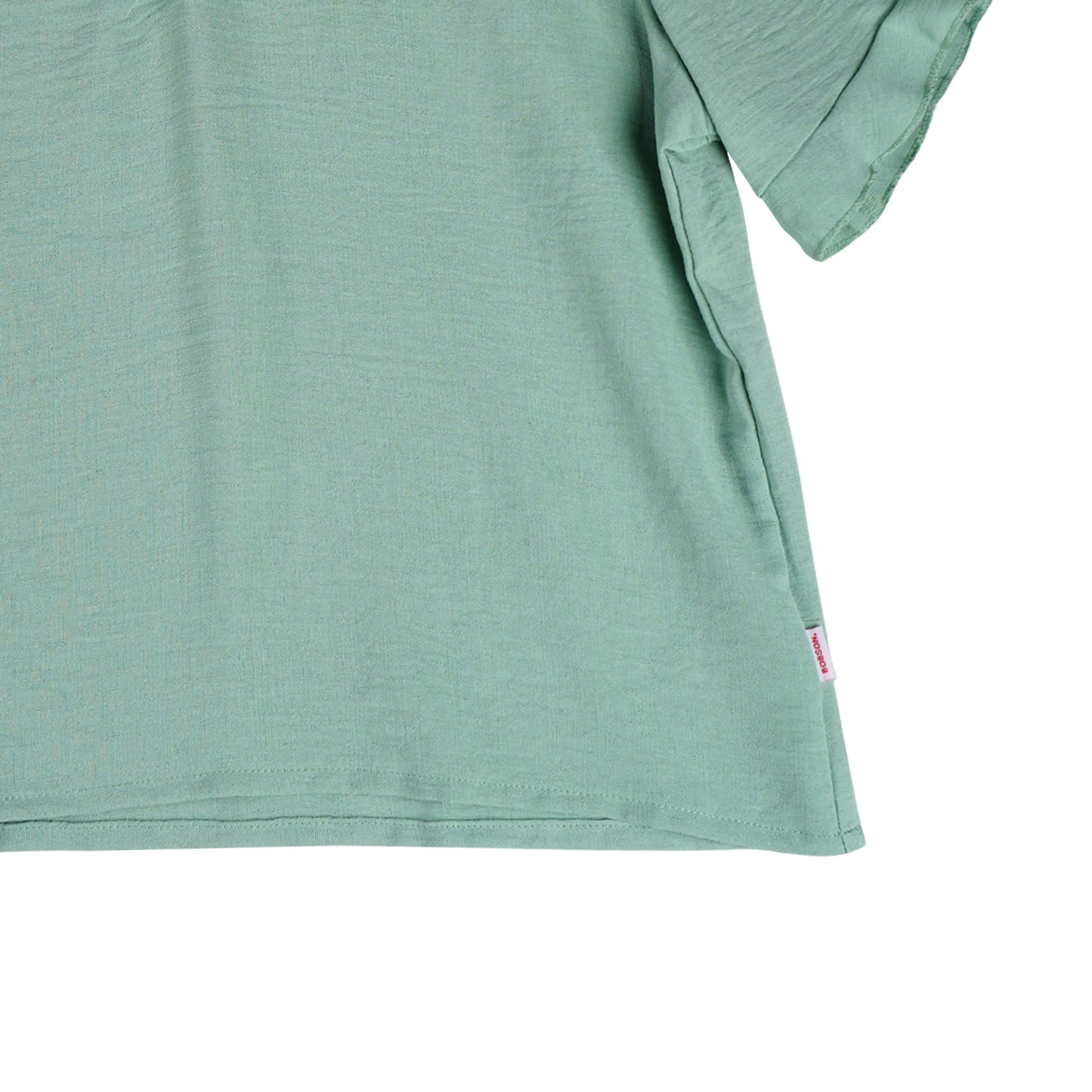 Bobson Japanese Ladies Basic Woven Shirt Boxy Fit 158230-U (Light Green)