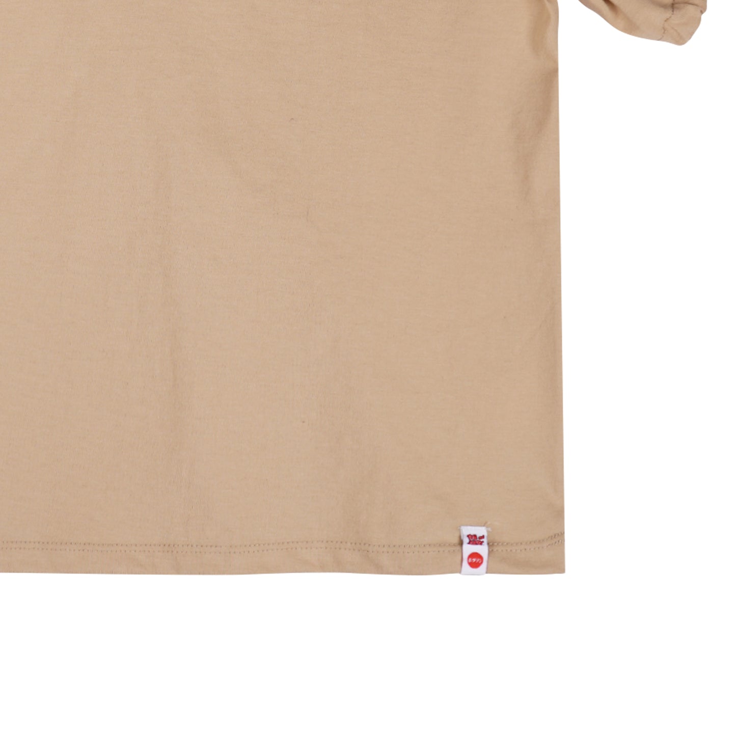 Bobson Japanese X Tom and Jerry Ladies Basic Tees Boxy Fit 163258-U (Light Brown)