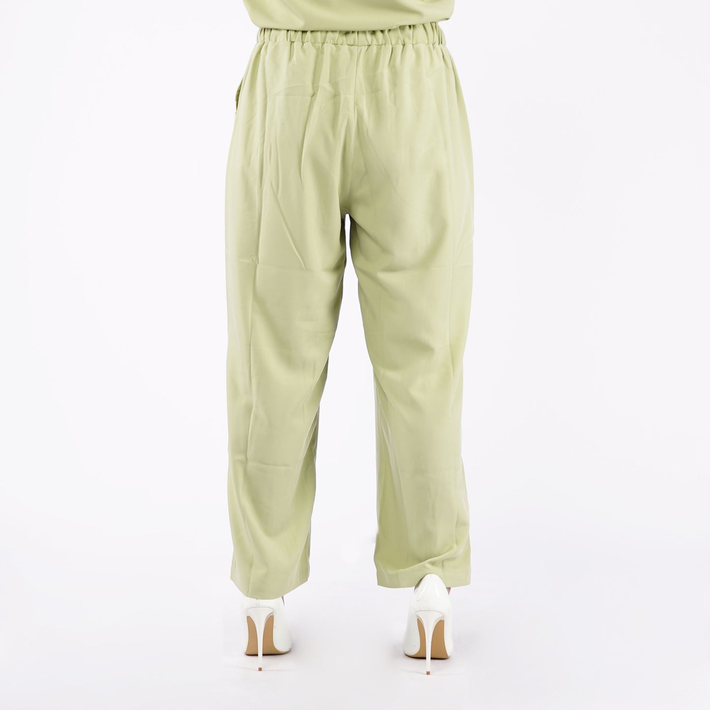 Petrol Ladies Basic Non-Denim Drawstring Pants Mid-Rise Rinse Wash Fabric 156737 (Sage Green)