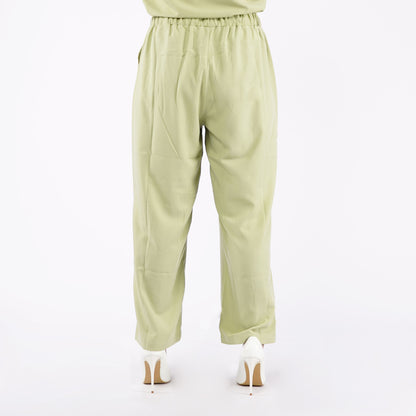 Petrol Ladies Basic Non-Denim Drawstring Pants Mid-Rise Rinse Wash Fabric 156737 (Sage Green)