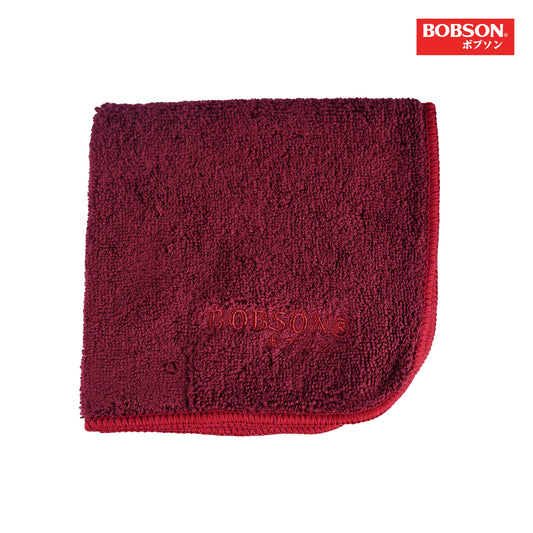 Bobson Japanese Men's Basic Accessories Face Towel 160024 (Scarlet)