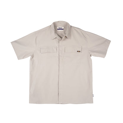 Petrol Men's Basic Woven Shirt Regular Fitting Woven Fabric 156203 (Sand)