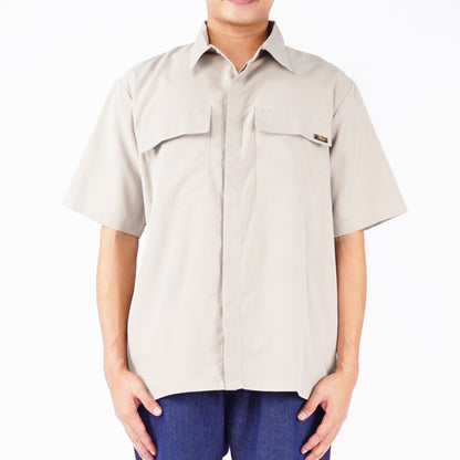 Petrol Men's Basic Woven Shirt Regular Fitting Woven Fabric 156203 (Sand)